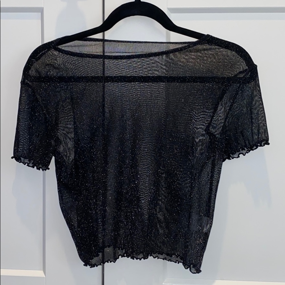Mesh sparkle shirt
